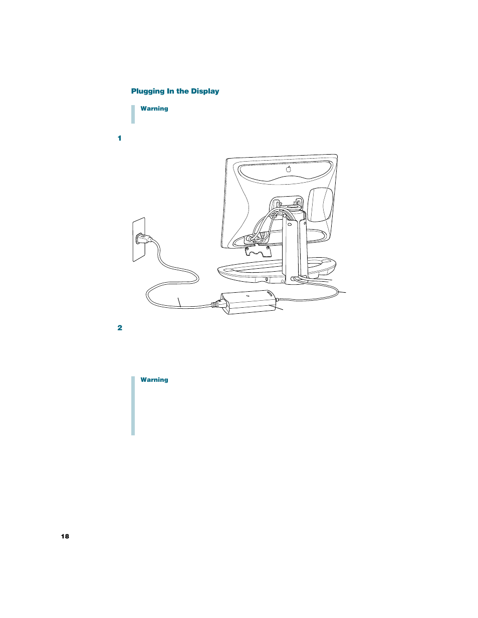 Plugging in the display | Apple Studio Display User Manual | Page 18 / 68