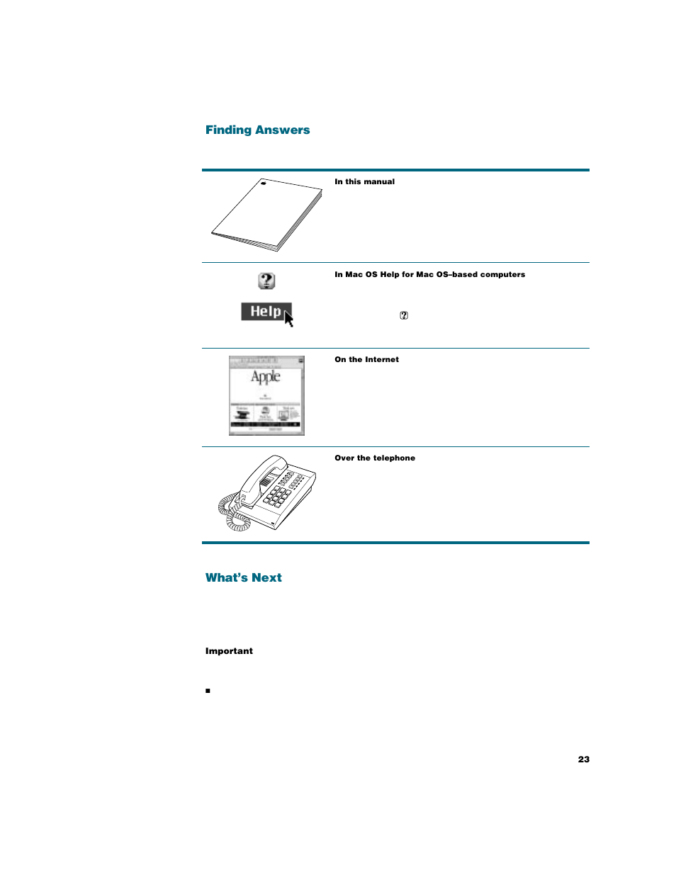 Finding answers, What’s next | Apple Studio Display User Manual | Page 23 / 68