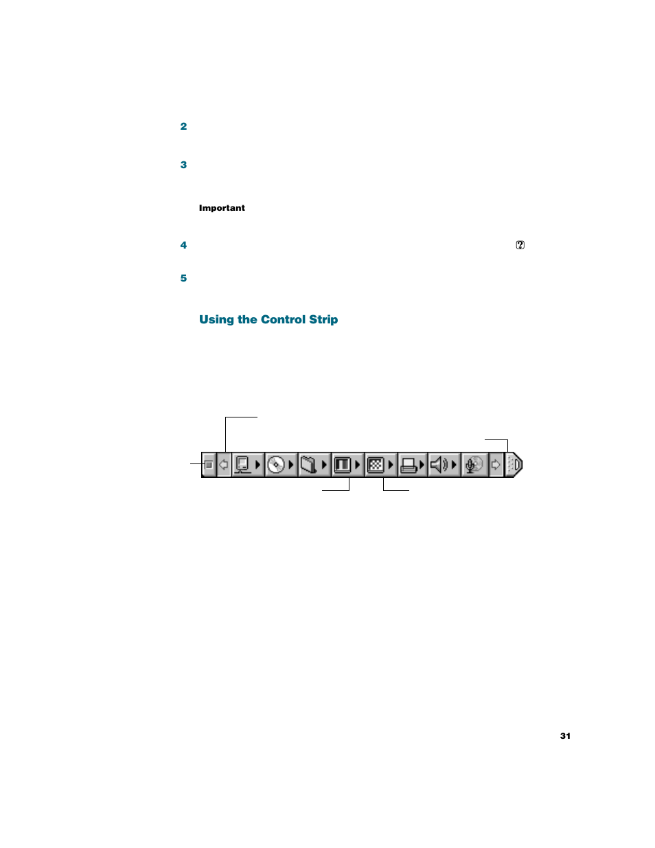 Using the control strip | Apple Studio Display User Manual | Page 31 / 68