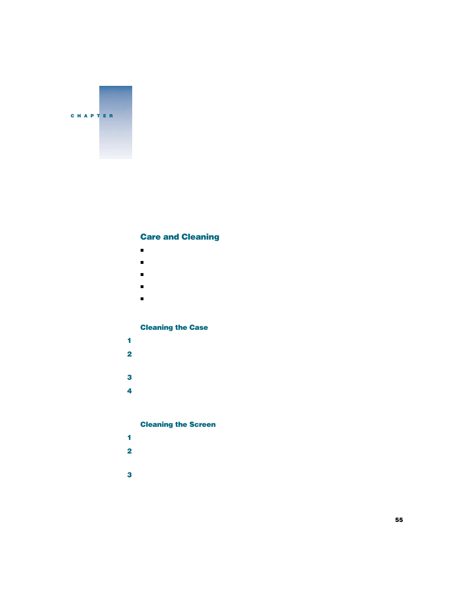 Tips and troubleshooting, Care and cleaning, Cleaning the case | Cleaning the screen | Apple Studio Display User Manual | Page 55 / 68