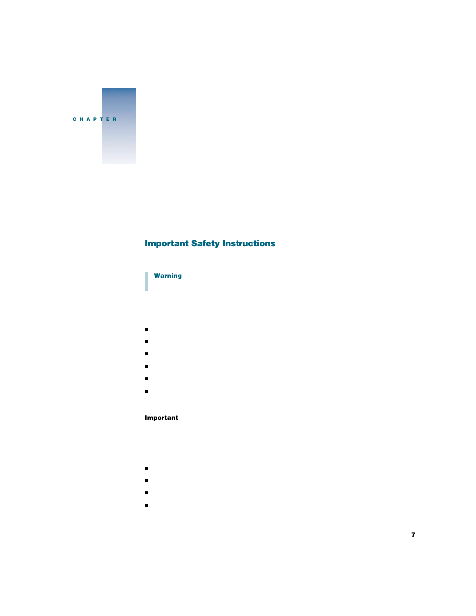 Setting up, Important safety instructions | Apple Studio Display User Manual | Page 7 / 68