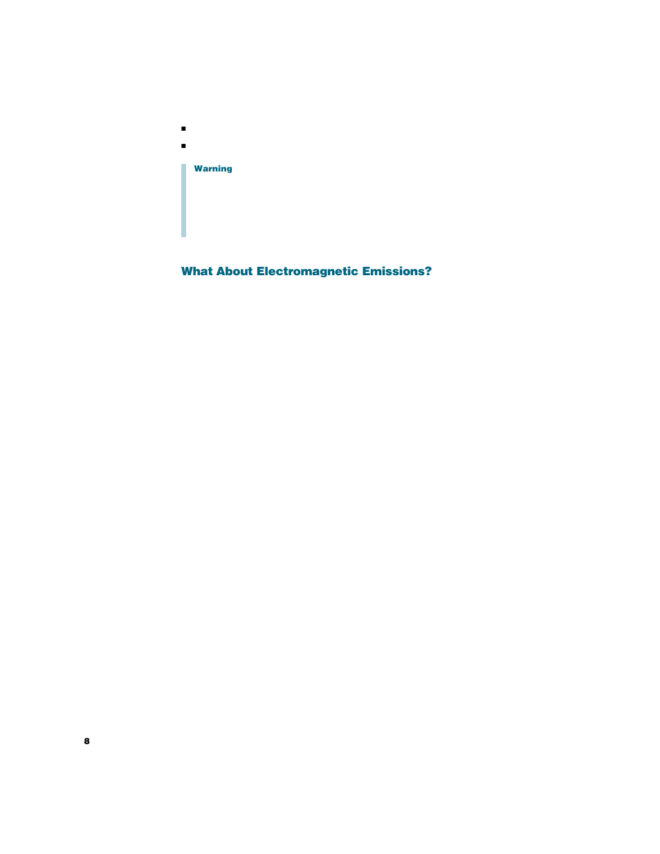 What about electromagnetic emissions | Apple Studio Display User Manual | Page 8 / 68