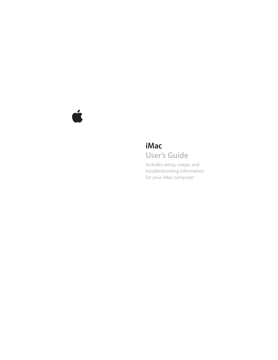 Apple iMac (Mid 2006) User Manual | 104 pages