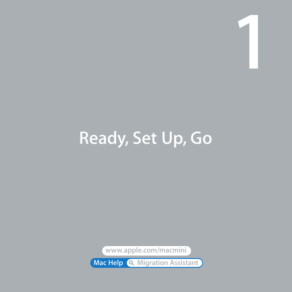 Ready, set up, go | Apple Mac mini (Mid 2010) User Manual | Page 7 / 76