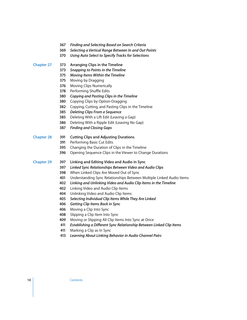 Apple Final Cut Express HD User Manual | Page 10 / 1153