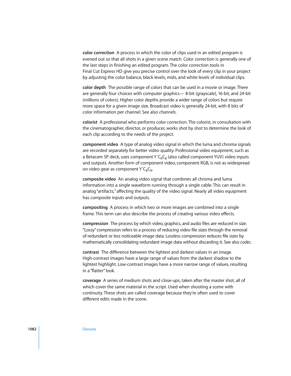 Apple Final Cut Express HD User Manual | Page 1082 / 1153