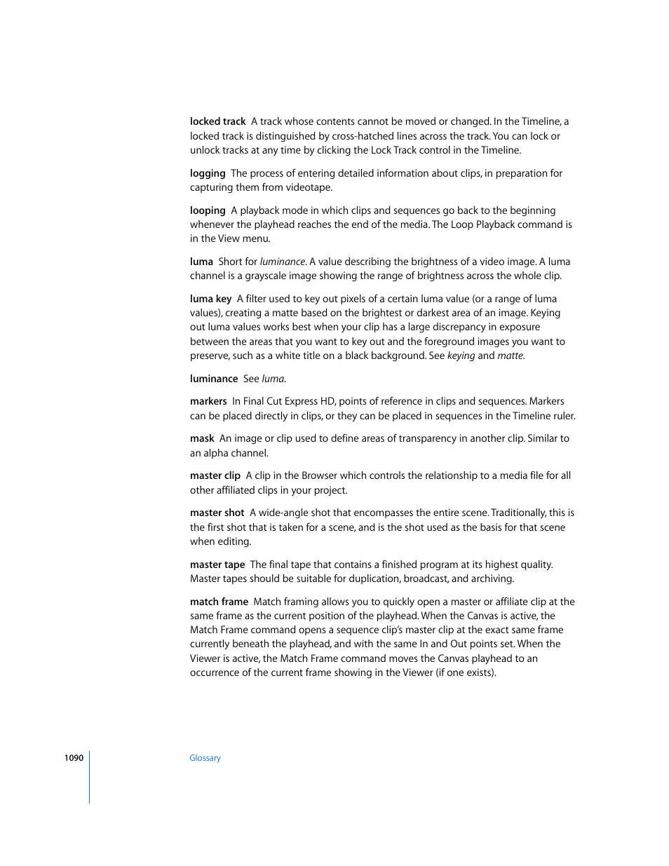 Apple Final Cut Express HD User Manual | Page 1090 / 1153