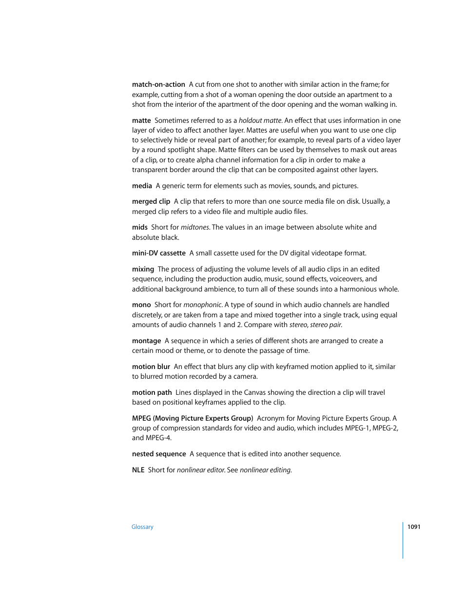 Apple Final Cut Express HD User Manual | Page 1091 / 1153