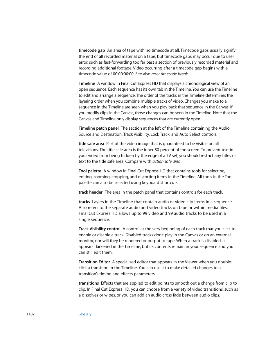 Apple Final Cut Express HD User Manual | Page 1102 / 1153