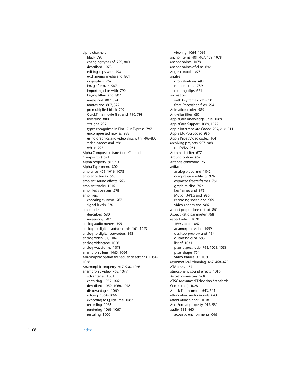 Apple Final Cut Express HD User Manual | Page 1108 / 1153