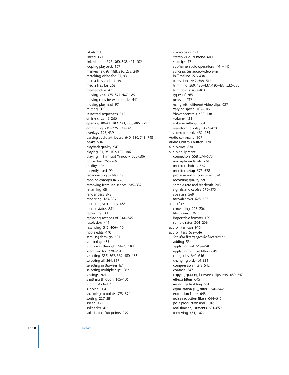 Apple Final Cut Express HD User Manual | Page 1110 / 1153