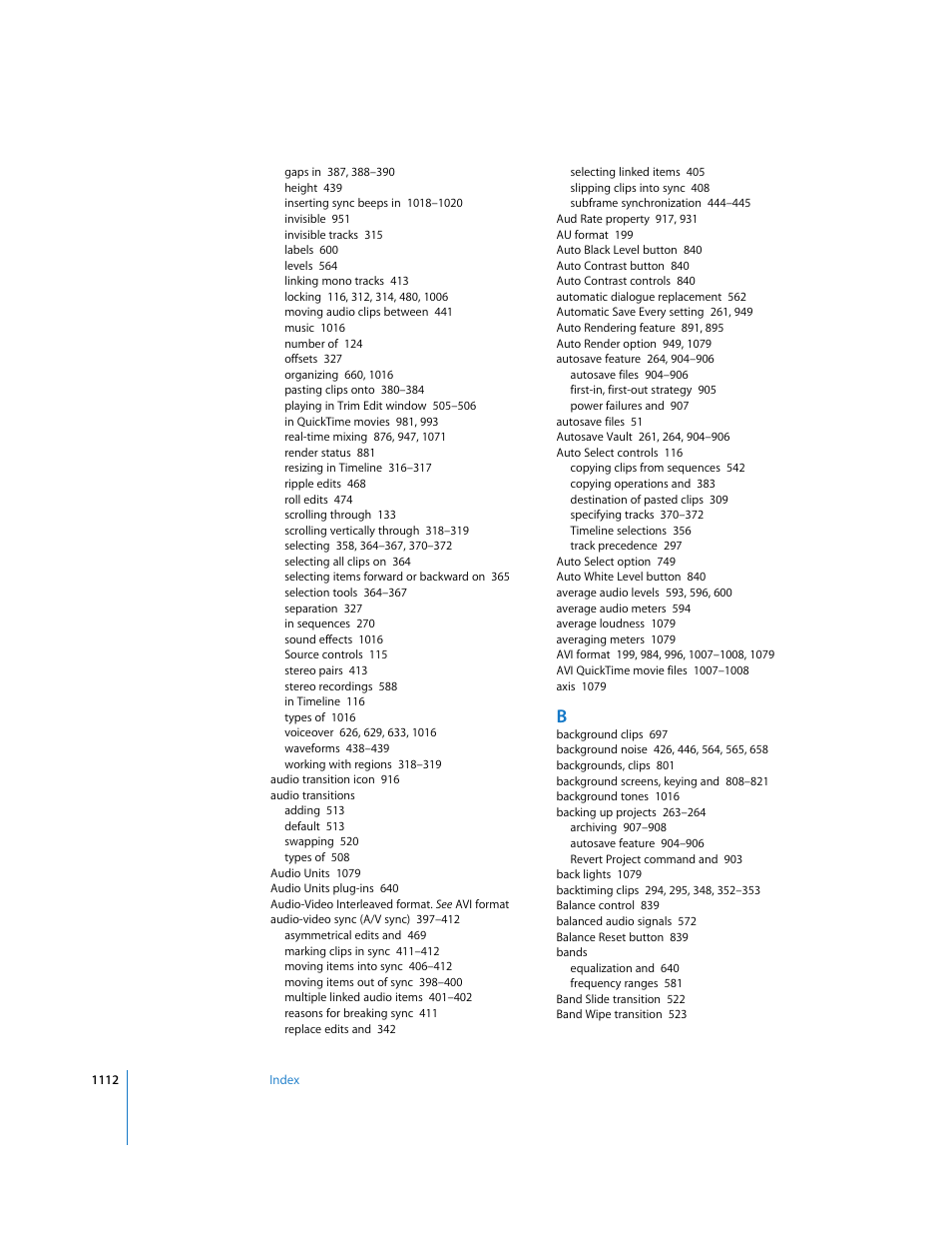 Apple Final Cut Express HD User Manual | Page 1112 / 1153