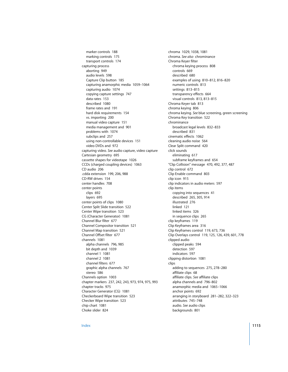 Apple Final Cut Express HD User Manual | Page 1115 / 1153