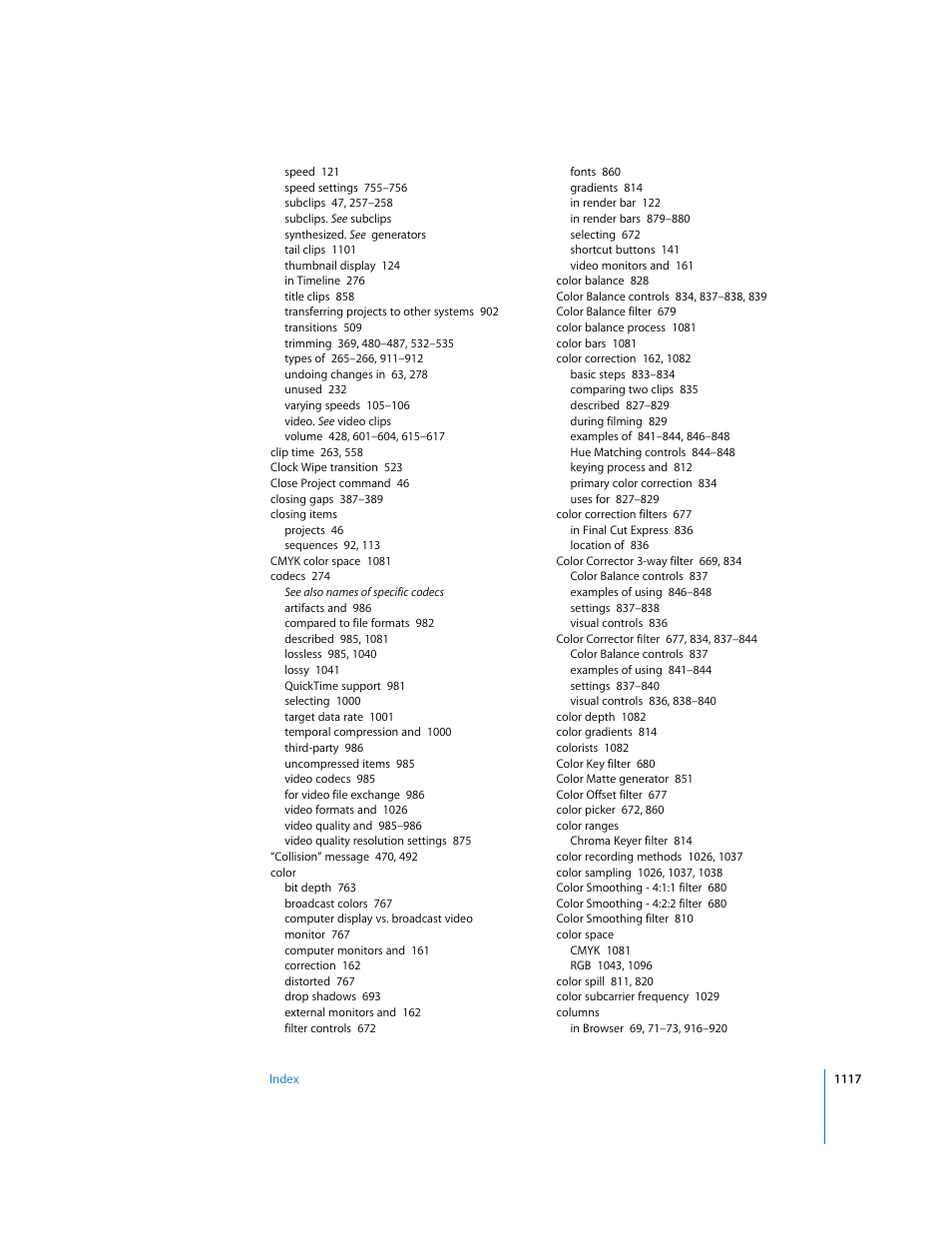 Apple Final Cut Express HD User Manual | Page 1117 / 1153