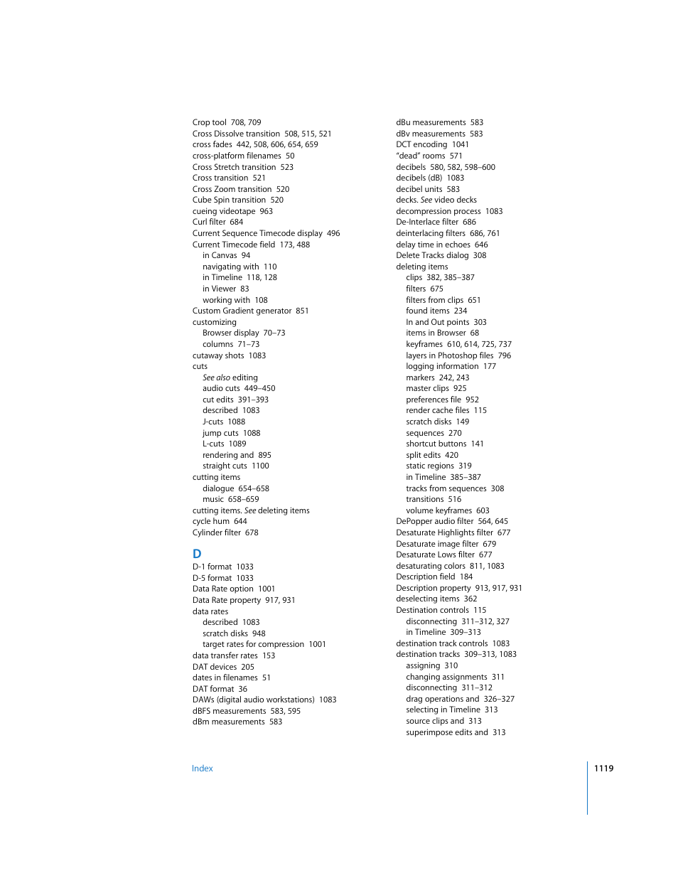 Apple Final Cut Express HD User Manual | Page 1119 / 1153