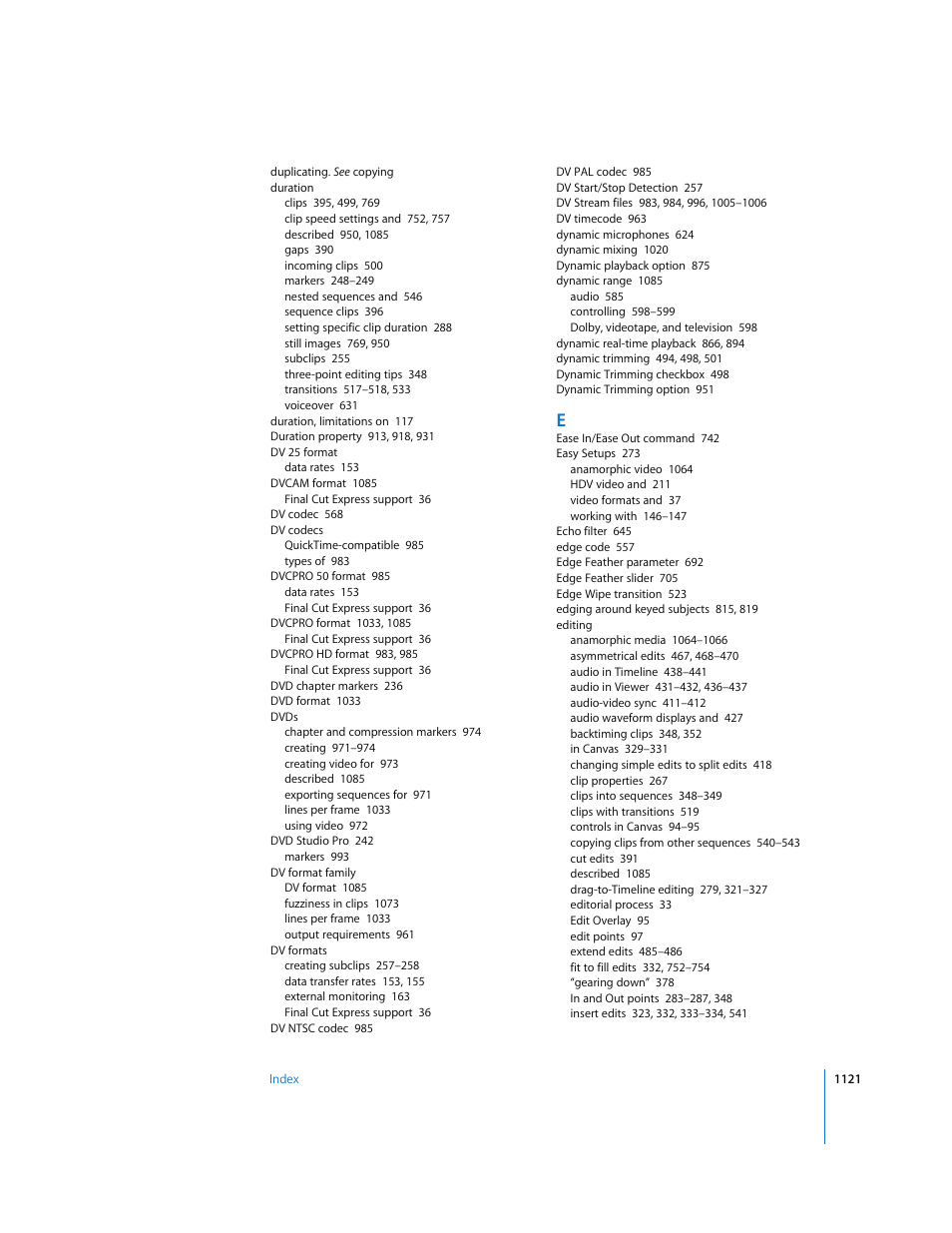 Apple Final Cut Express HD User Manual | Page 1121 / 1153