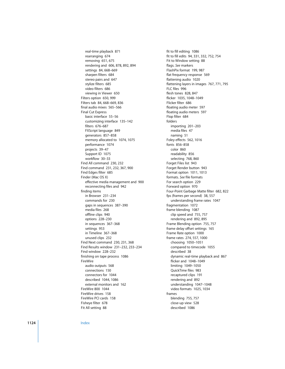 Apple Final Cut Express HD User Manual | Page 1124 / 1153