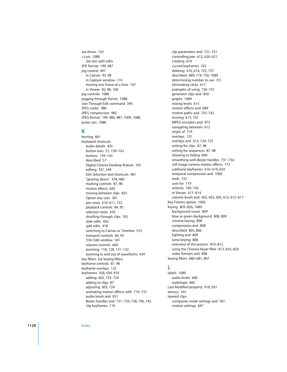 Apple Final Cut Express HD User Manual | Page 1128 / 1153
