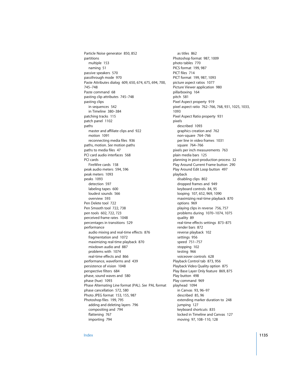 Apple Final Cut Express HD User Manual | Page 1135 / 1153