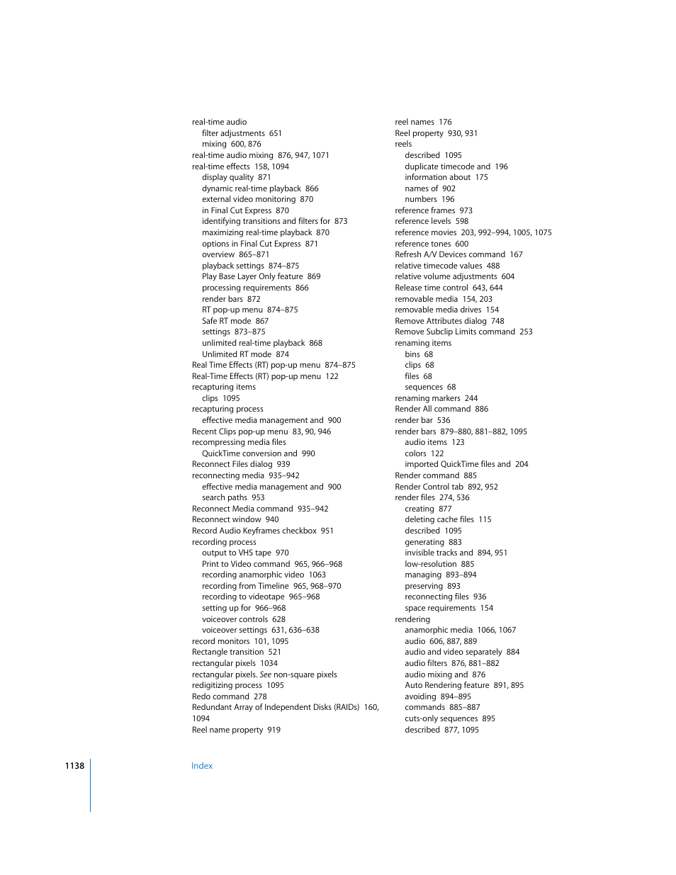 Apple Final Cut Express HD User Manual | Page 1138 / 1153