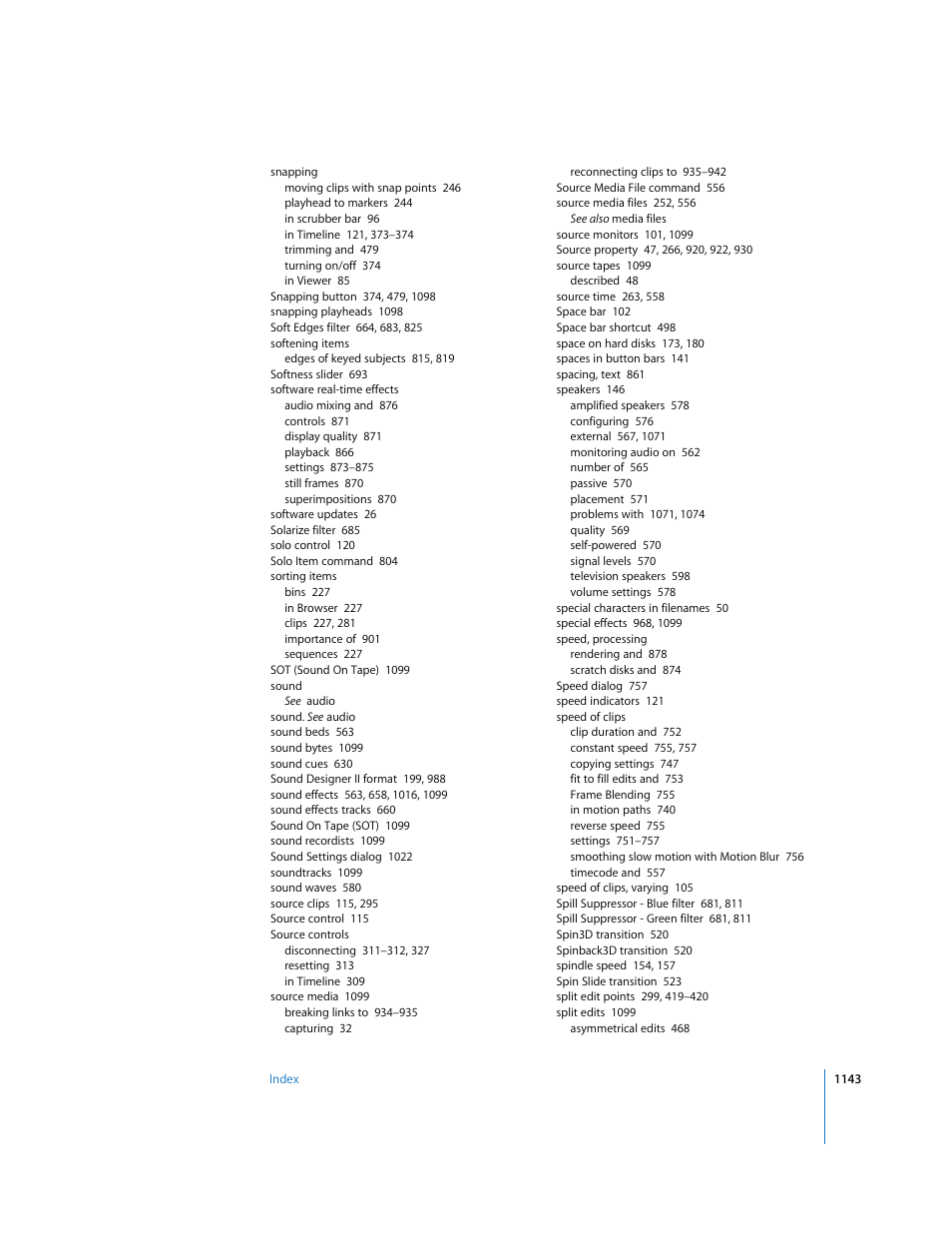 Apple Final Cut Express HD User Manual | Page 1143 / 1153