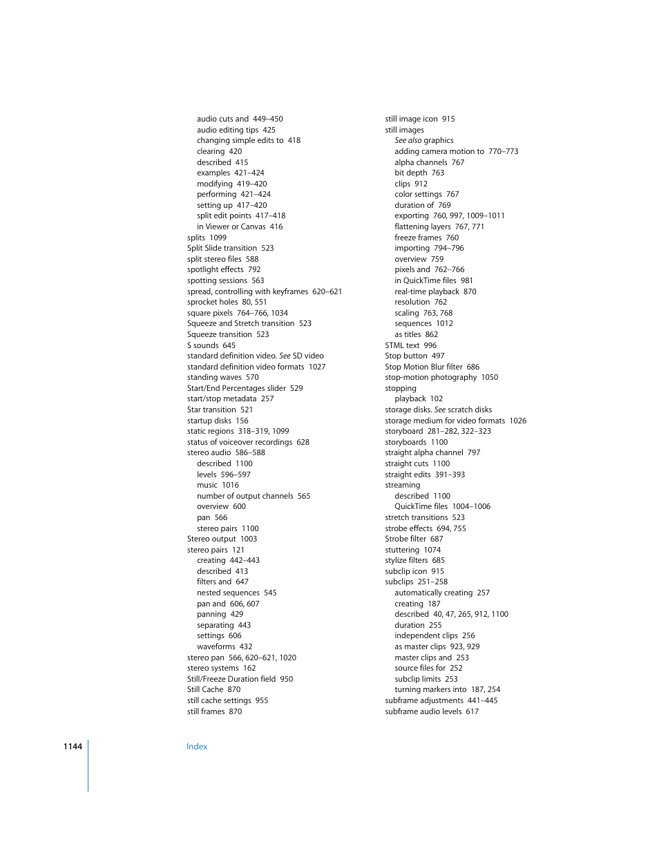 Apple Final Cut Express HD User Manual | Page 1144 / 1153