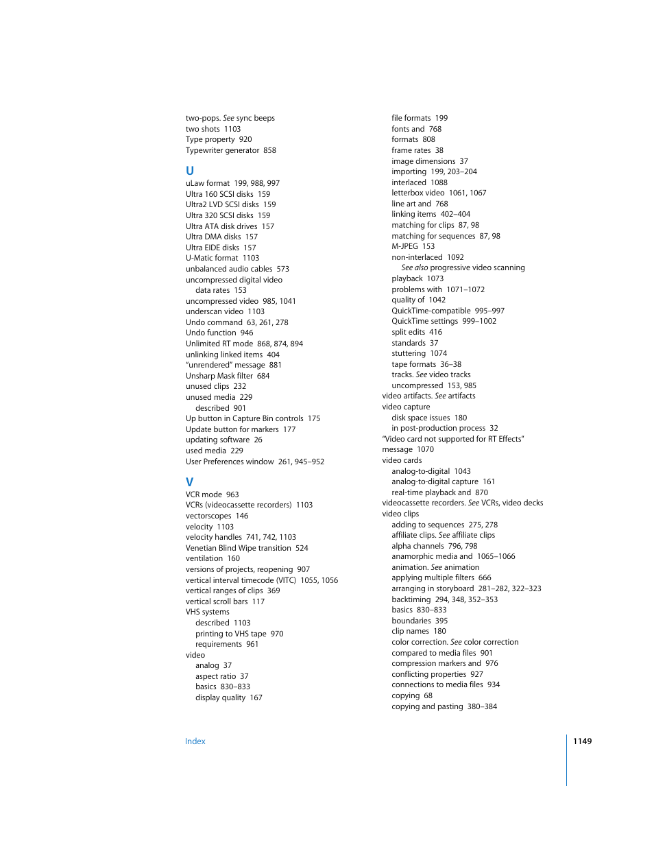 Apple Final Cut Express HD User Manual | Page 1149 / 1153