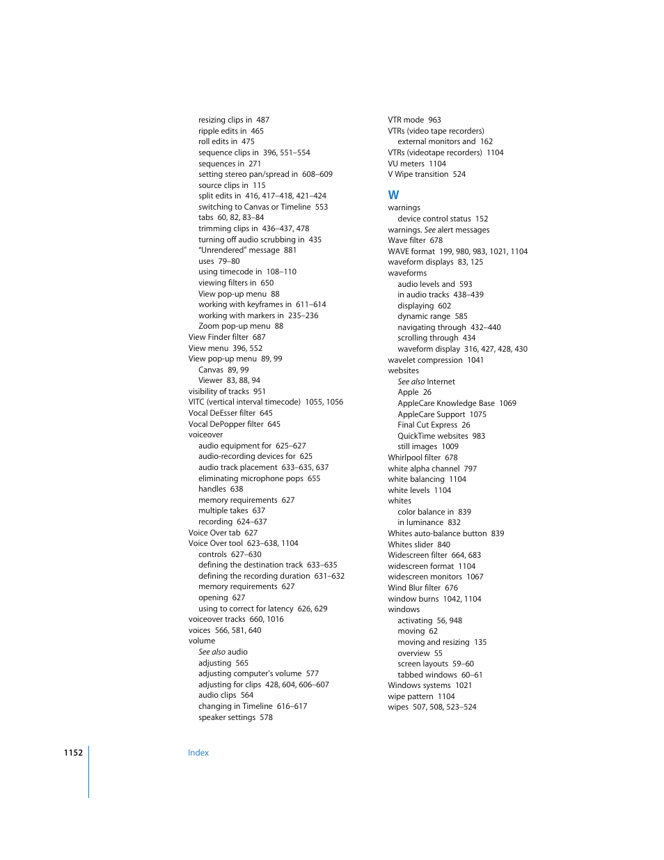 Apple Final Cut Express HD User Manual | Page 1152 / 1153
