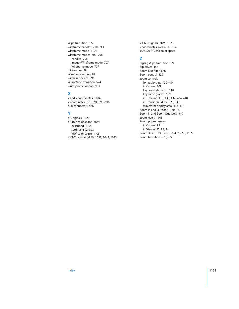 Apple Final Cut Express HD User Manual | Page 1153 / 1153