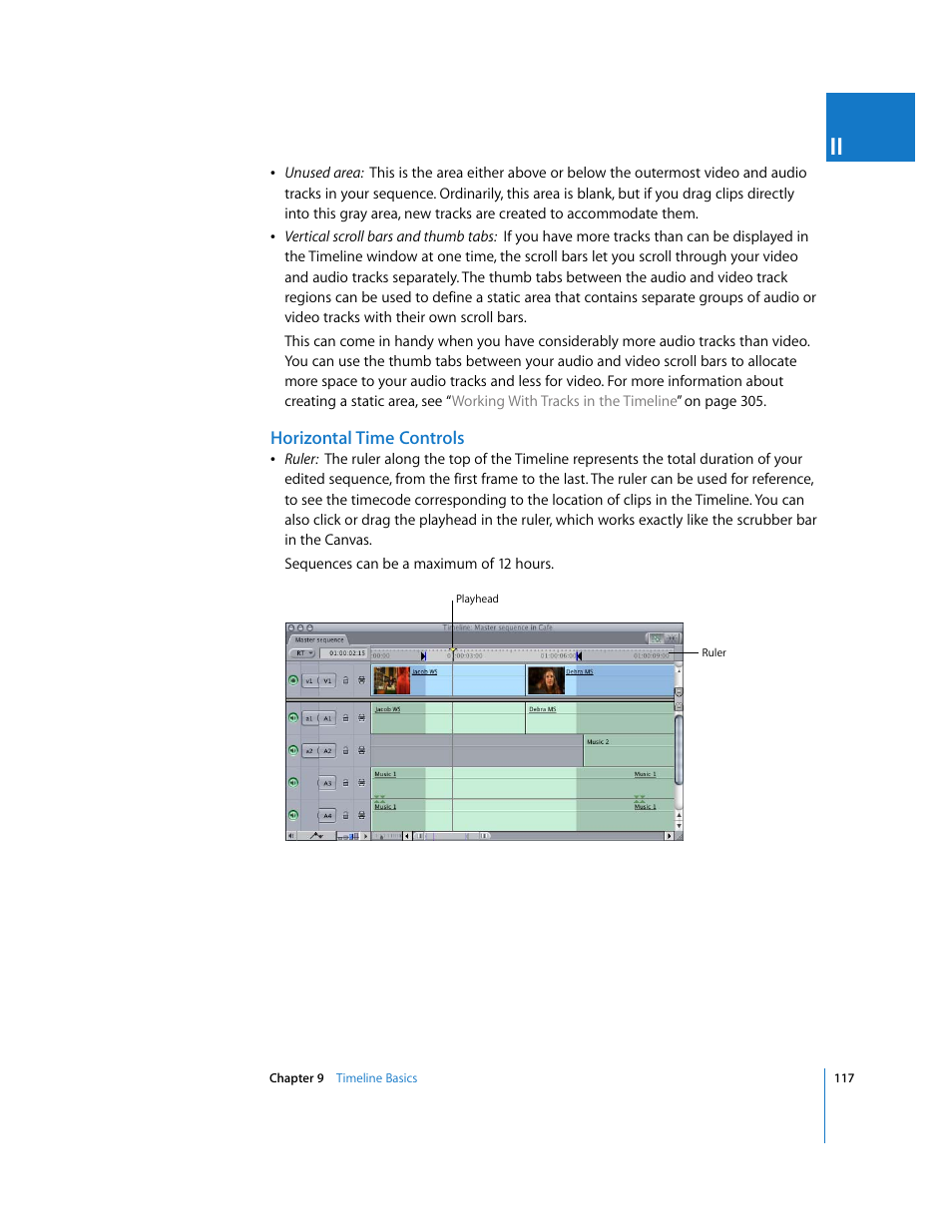 Horizontal time controls | Apple Final Cut Express HD User Manual | Page 117 / 1153