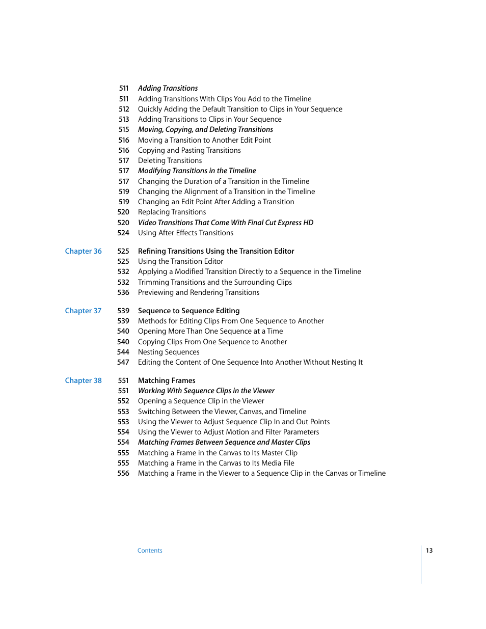 Apple Final Cut Express HD User Manual | Page 13 / 1153