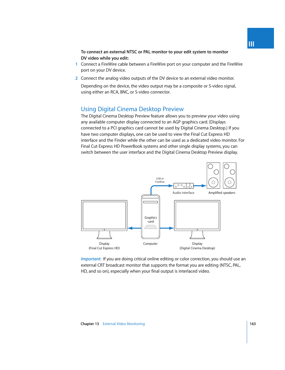 Using digital cinema desktop preview, P. 163) | Apple Final Cut Express HD User Manual | Page 163 / 1153