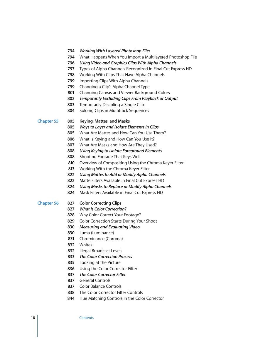 Apple Final Cut Express HD User Manual | Page 18 / 1153