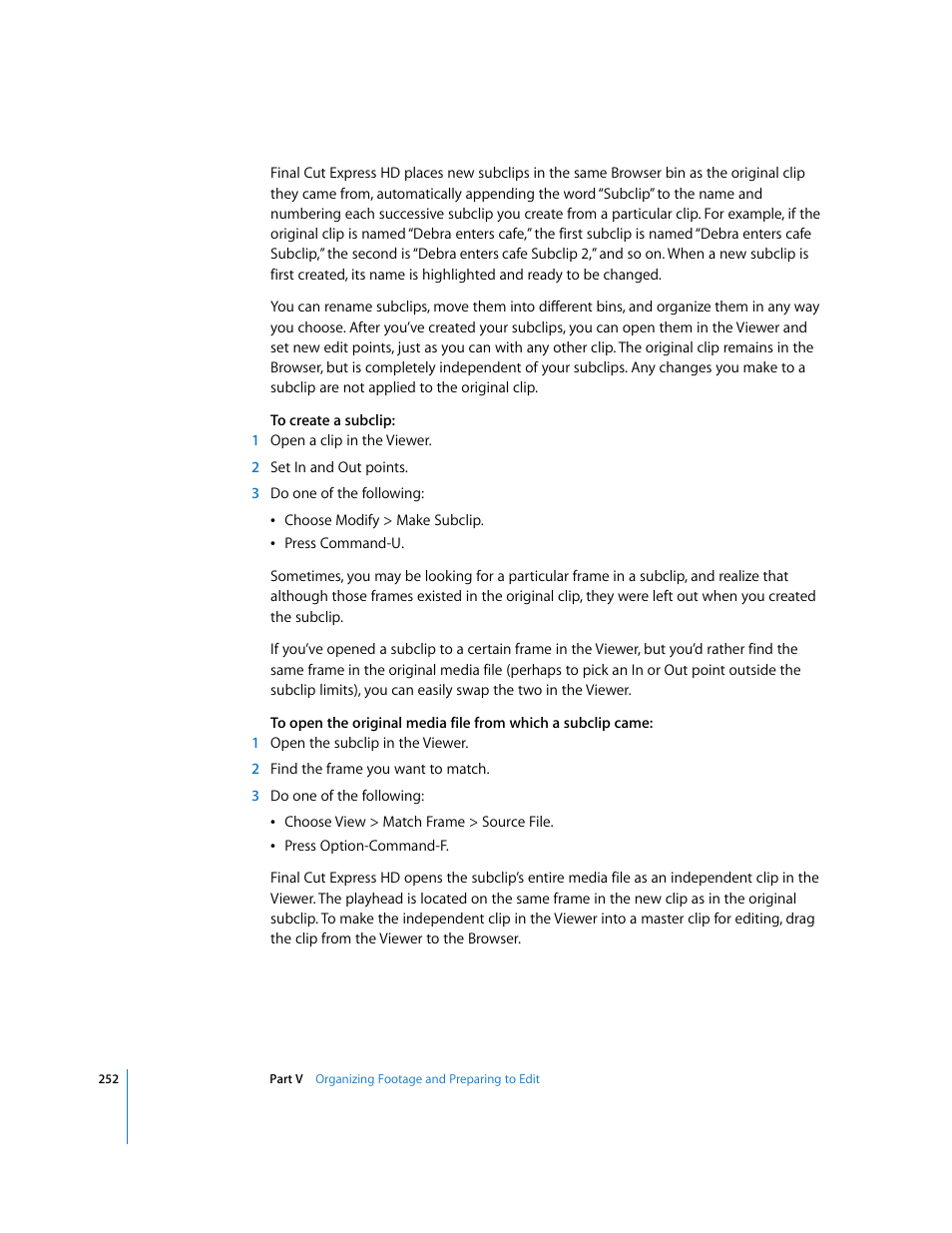 Apple Final Cut Express HD User Manual | Page 252 / 1153
