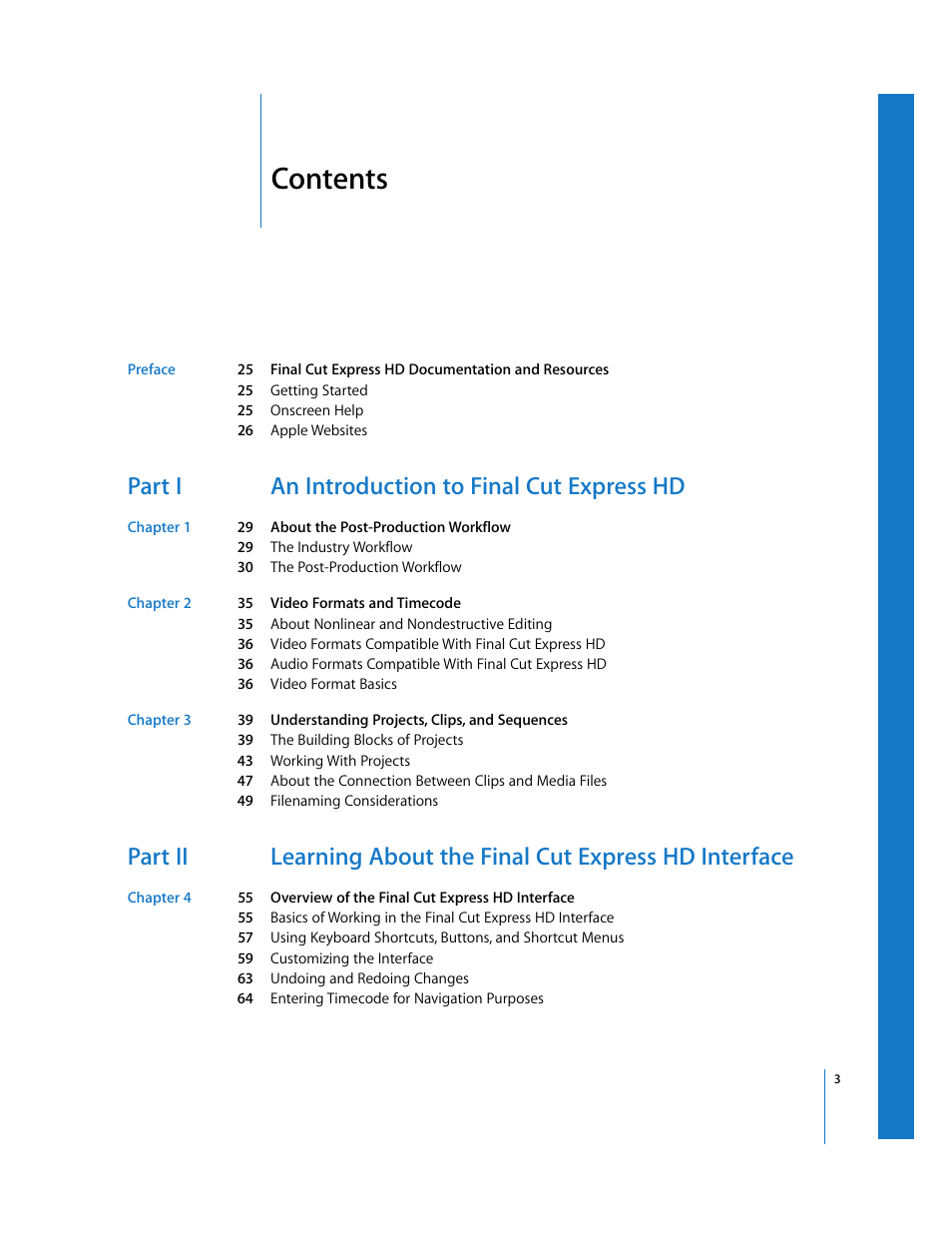 Apple Final Cut Express HD User Manual | Page 3 / 1153