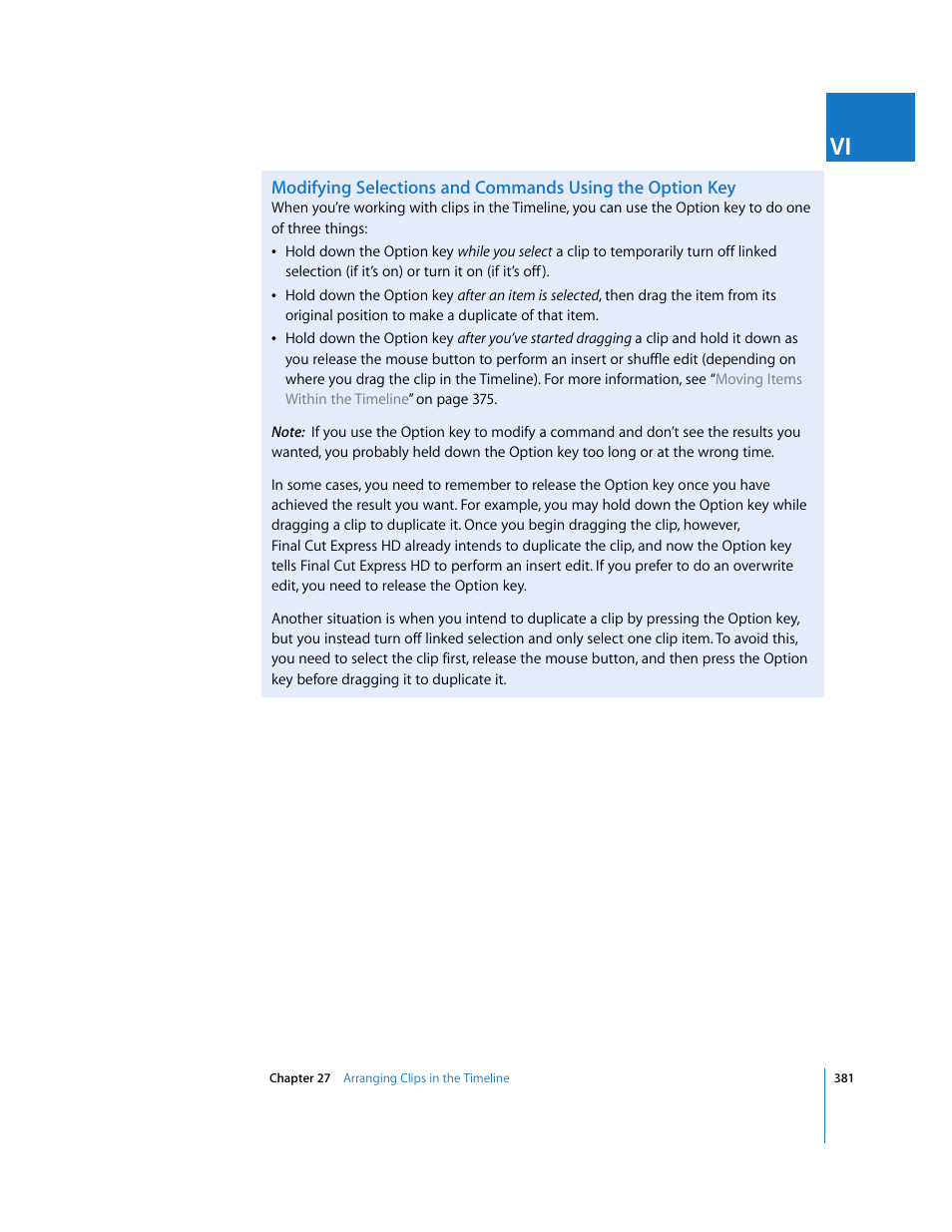 Apple Final Cut Express HD User Manual | Page 381 / 1153