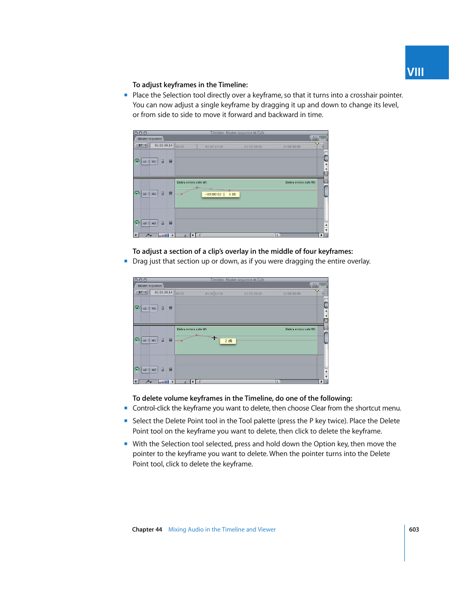 Viii | Apple Final Cut Express HD User Manual | Page 603 / 1153