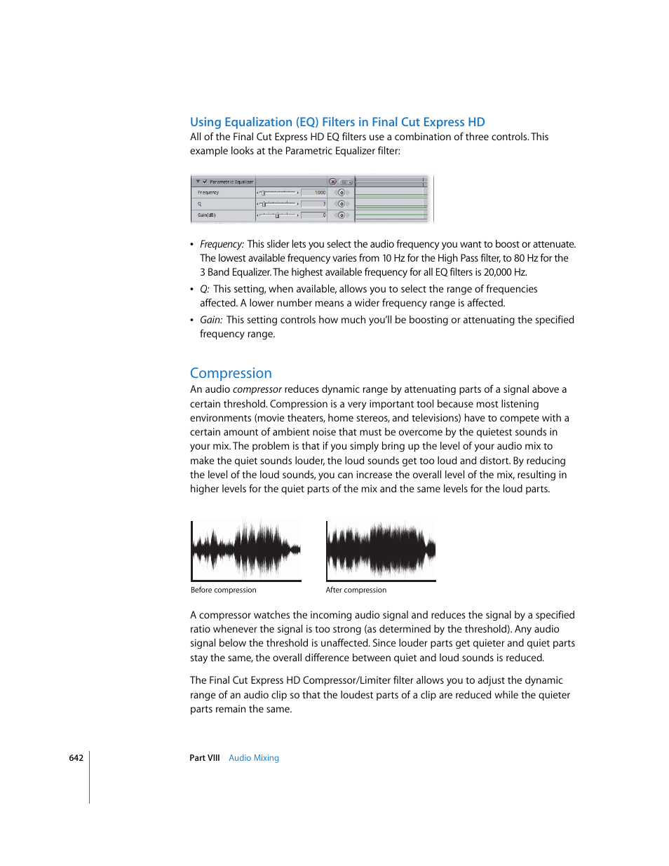 Compression | Apple Final Cut Express HD User Manual | Page 642 / 1153