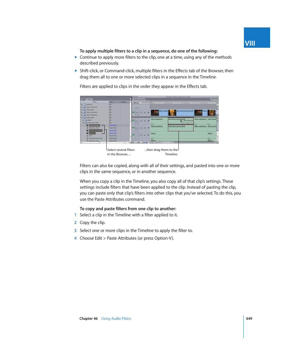 Viii | Apple Final Cut Express HD User Manual | Page 649 / 1153