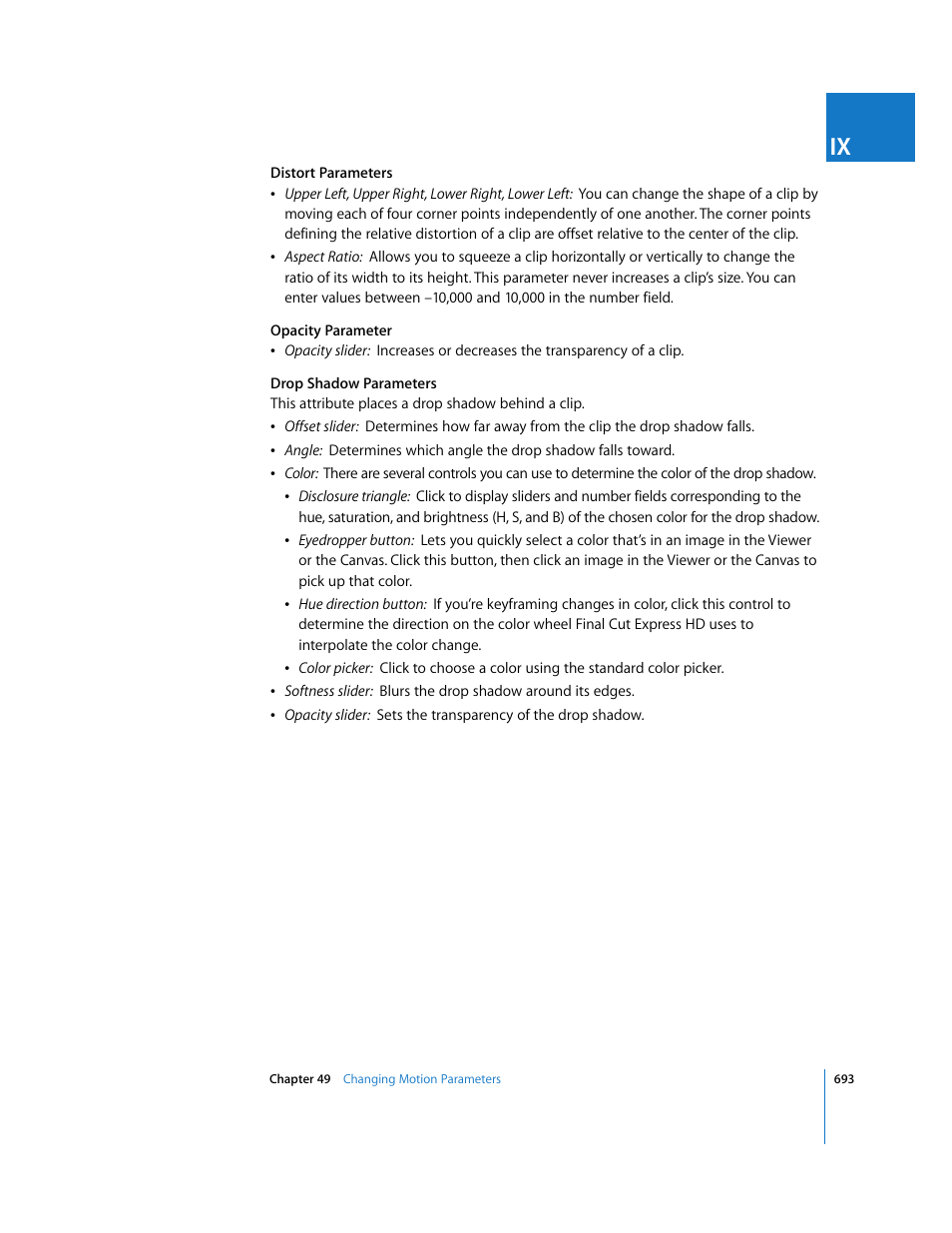 Apple Final Cut Express HD User Manual | Page 693 / 1153