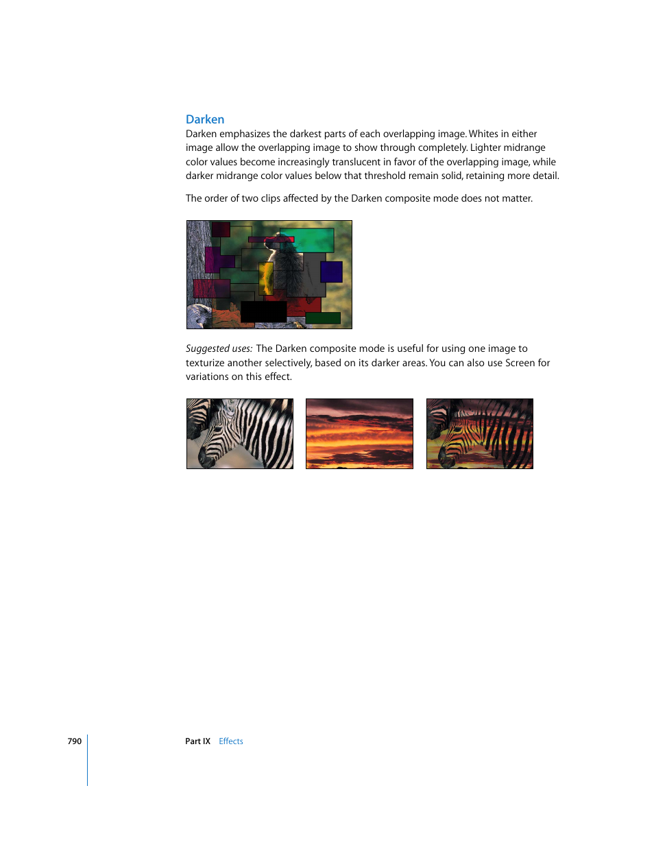 Darken | Apple Final Cut Express HD User Manual | Page 790 / 1153