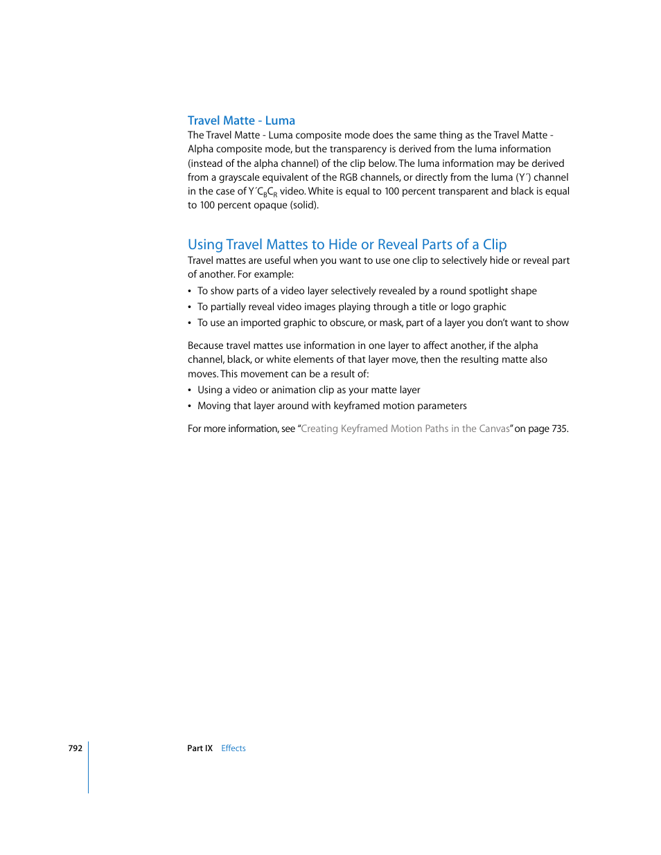 Travel matte - luma | Apple Final Cut Express HD User Manual | Page 792 / 1153