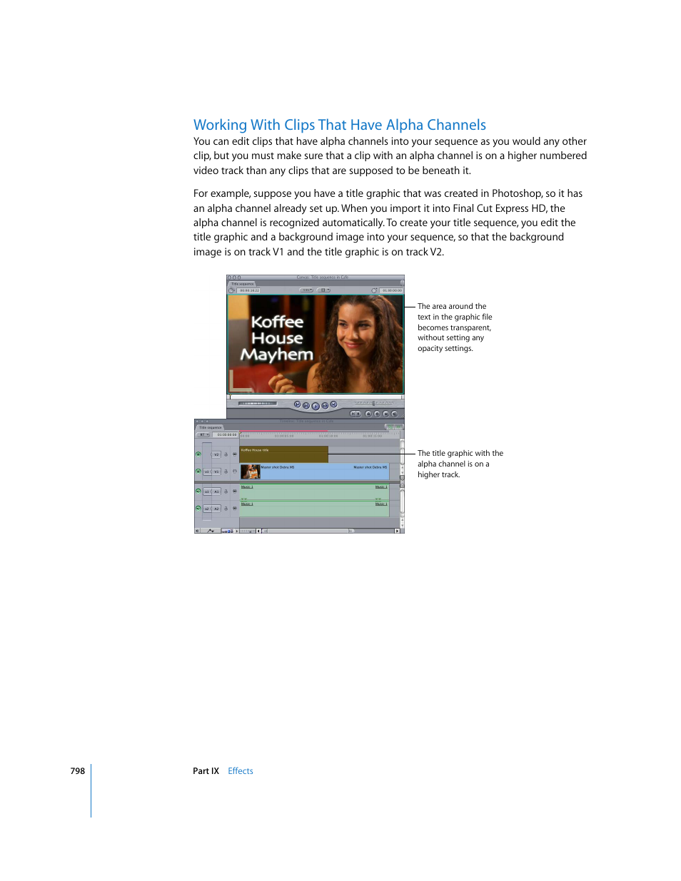 Working with clips that have alpha channels | Apple Final Cut Express HD User Manual | Page 798 / 1153