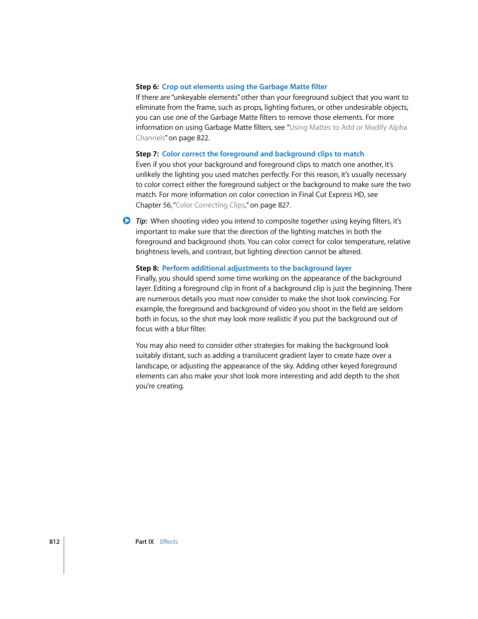 Apple Final Cut Express HD User Manual | Page 812 / 1153