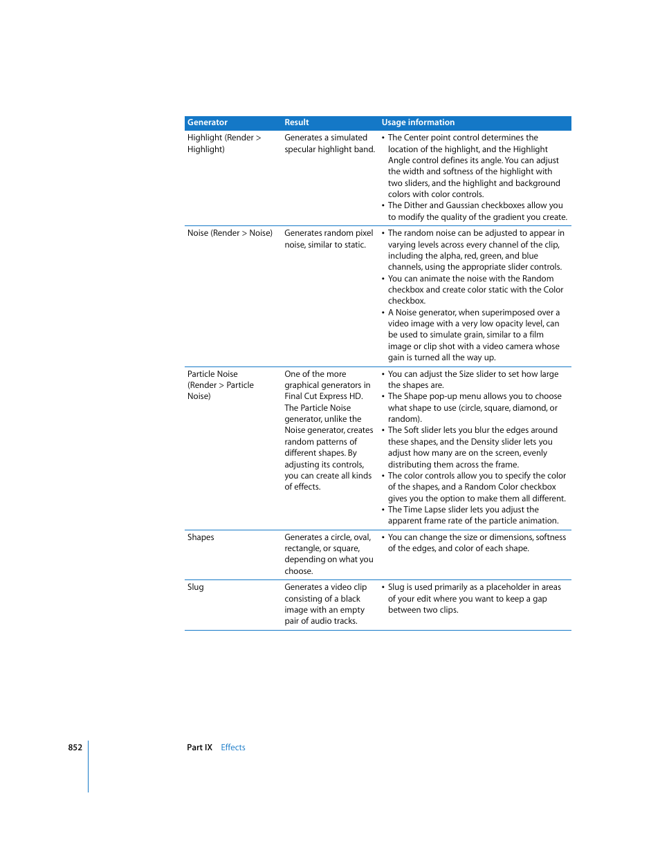 Apple Final Cut Express HD User Manual | Page 852 / 1153