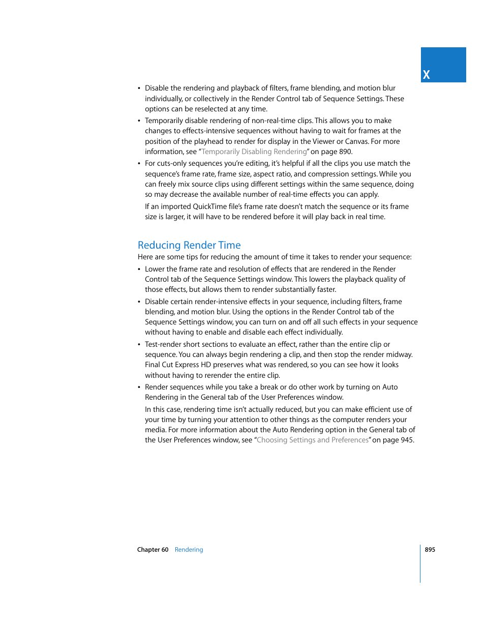 Reducing render time | Apple Final Cut Express HD User Manual | Page 895 / 1153