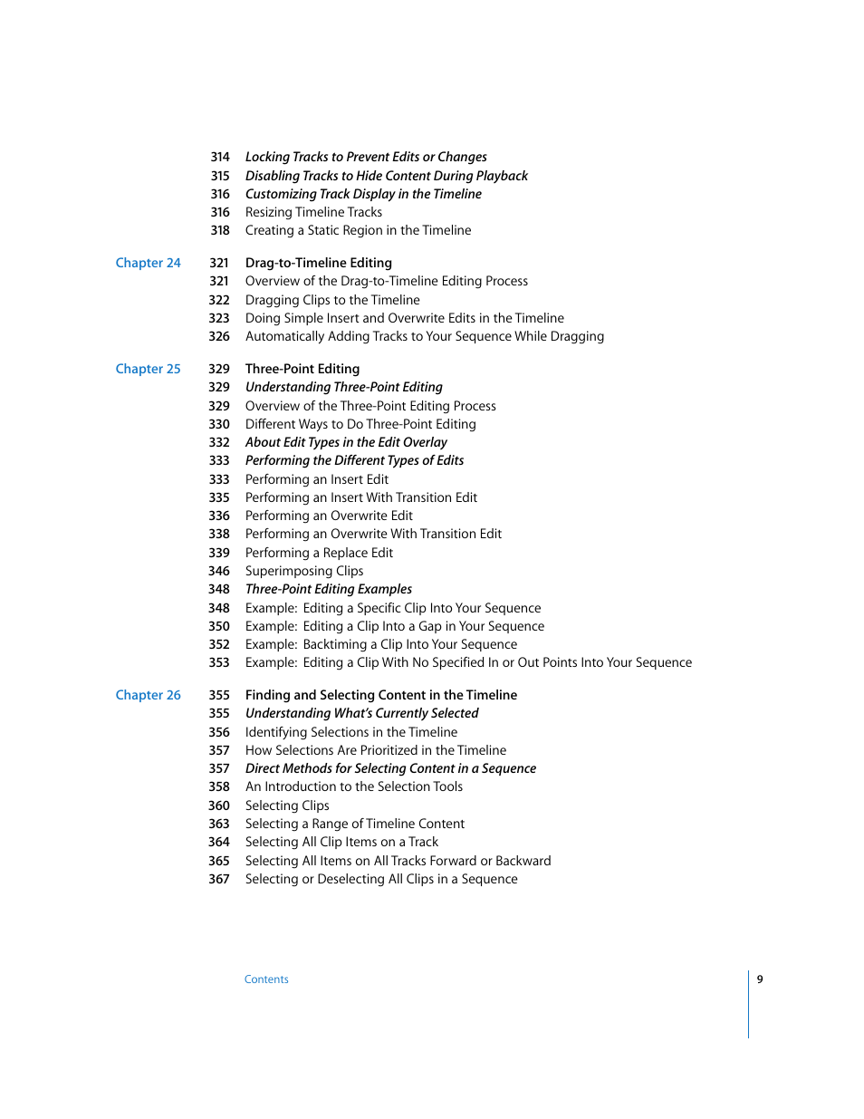 Apple Final Cut Express HD User Manual | Page 9 / 1153