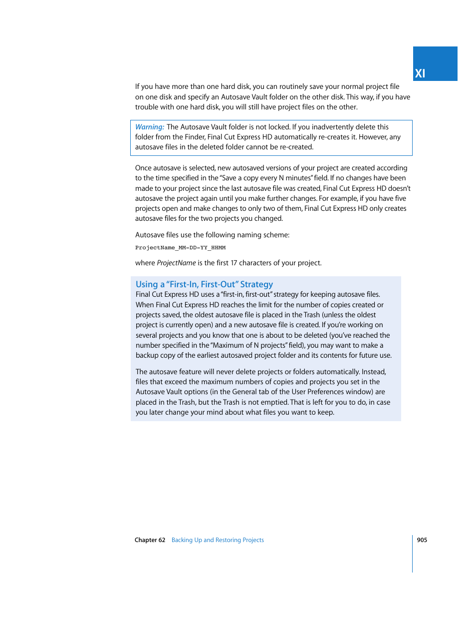 Using a “first-in, first-out” strategy | Apple Final Cut Express HD User Manual | Page 905 / 1153