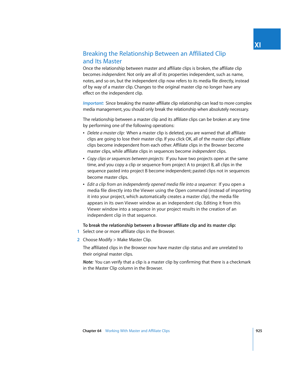 Apple Final Cut Express HD User Manual | Page 925 / 1153
