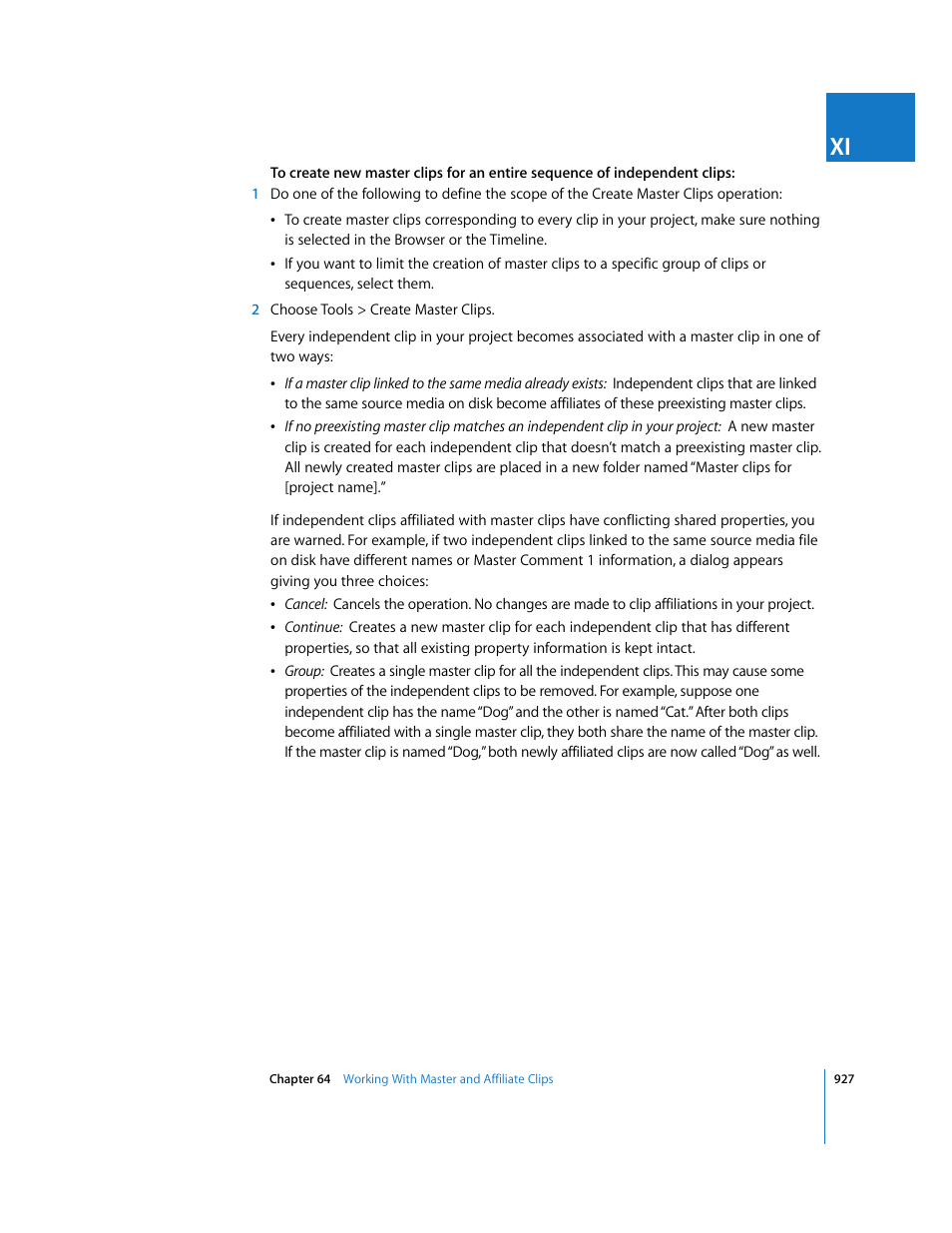 Apple Final Cut Express HD User Manual | Page 927 / 1153